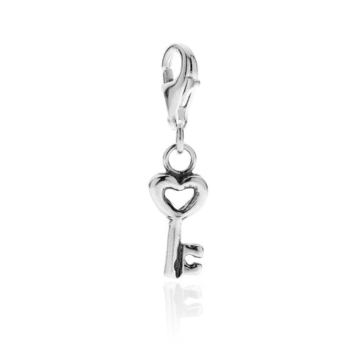 Charm Chiave Cuore Mini in Argento 925 Default Title