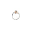 Anello solitario bimbo e bimba contrarié oro bianco e diamante 0,10 carati-10