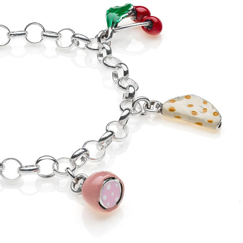 Bracciale Light con Charms Emilia Romagna in Argento 925 e Smalti Default Title