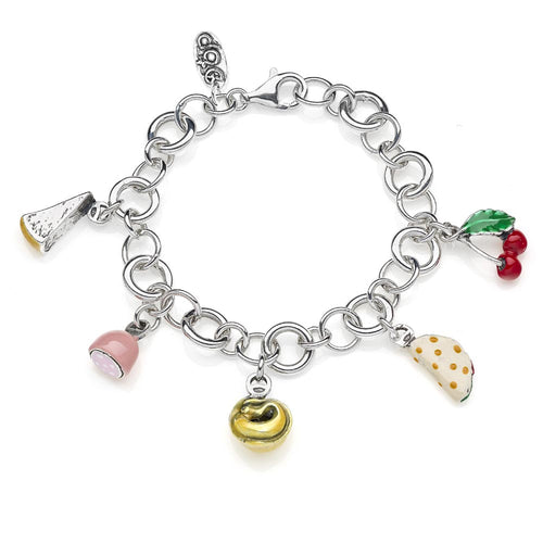 Bracciale Luxury con Charms Emilia Romagna in Argento 925 e Smalti Default Title