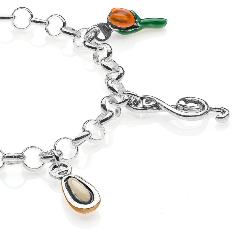 Bracciale Light con Charms Liguria in Argento 925 e Smalti Default Title