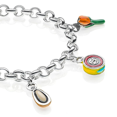 Bracciale Premium con Charms Liguria in Argento 925 e Smalti Default Title