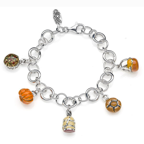 Bracciale Luxury con Charms Lombardia in Argento 925 e Smalti Default Title