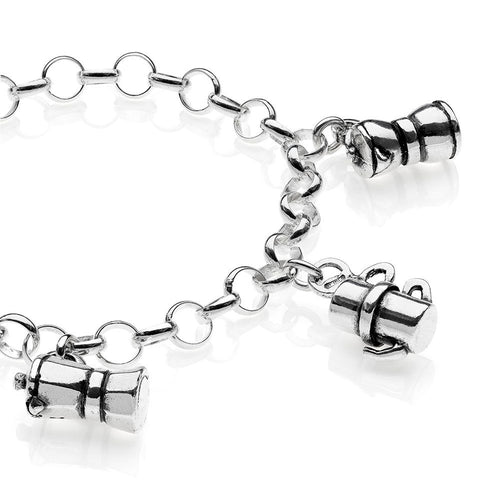 Bracciale Light con Charms Moka in Argento 925 Default Title