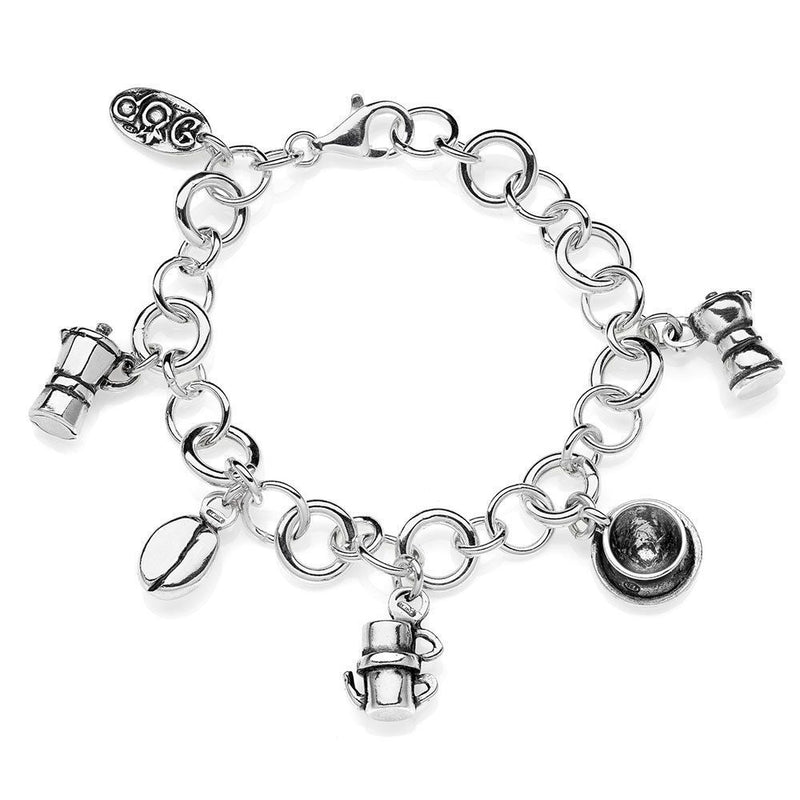 Bracciale Luxury con Charms Moka in Argento 925 Default Title