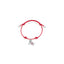 Bracciale in Cotone cerato con Charm Quattro Mori in Argento 925 e Smalti