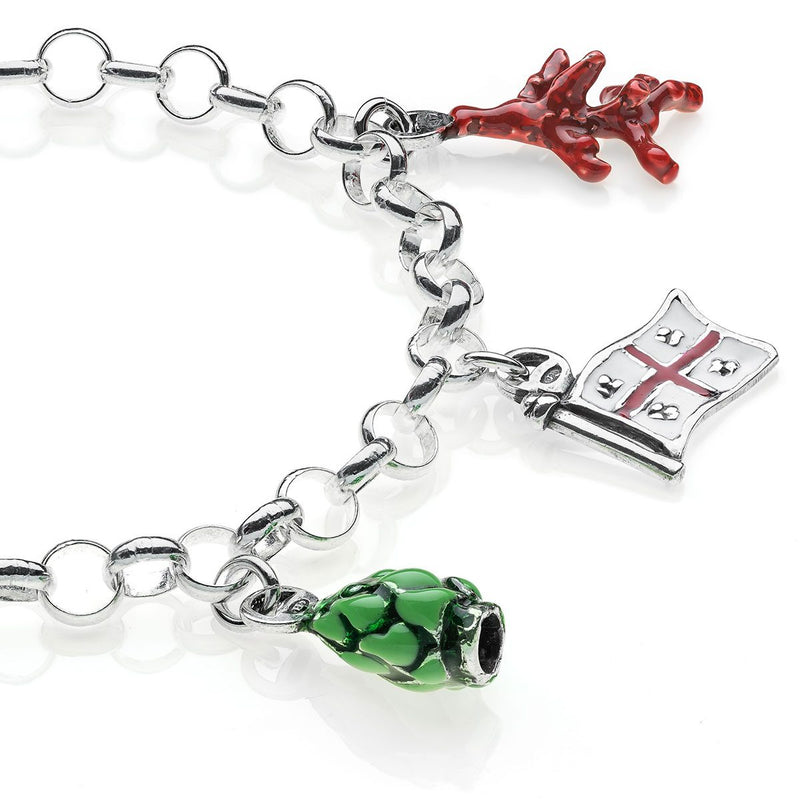 Bracciale Light con Charms Sardegna in Argento 925 e Smalti Default Title