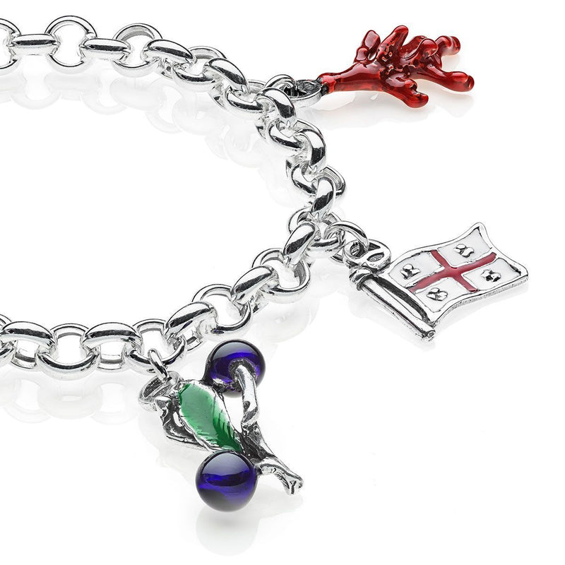 Bracciale Premium con Charms Sardegna in Argento 925 e Smalti Default Title