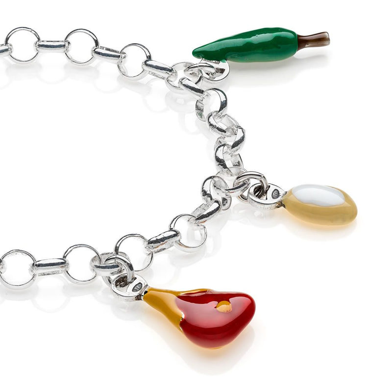 Bracciale Light con Charms Toscana in Argento 925 e Smalti Default Title