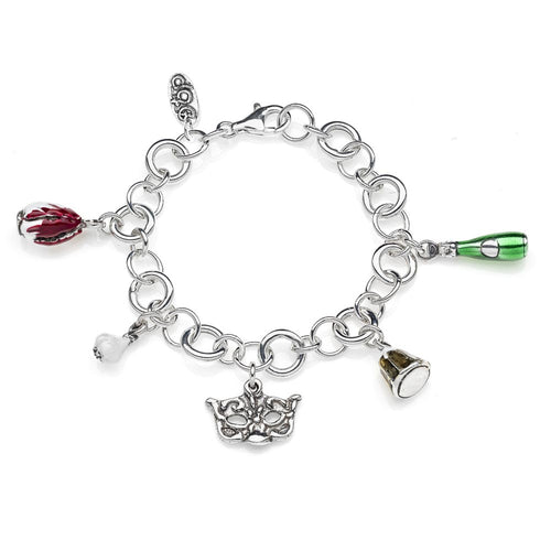 Bracciale Luxury con Charms Veneto in Argento 925 e Smalti Default Title