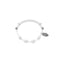 Base Bracciale in Cotone cerato Bianco e Argento 925