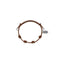 Base Bracciale in Cotone cerato Brown e Argento 925