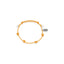 Base Bracciale in Cotone cerato Giallo Senape e Argento 925
