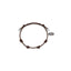 Base Bracciale in Cotone cerato Moka e Argento 925