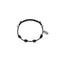 Base Bracciale in Cotone cerato Nero e Argento 925