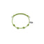 Base Bracciale in Cotone cerato Verde Mela e Argento 925