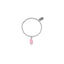 Bracciale Boule elastico con Charm Ghiacciolo Fragola in Argento 925 e Smalti