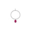 Bracciale Boule elastico con Charm Madonnina Miracolosa in Argento 925 e Smalto Rosa