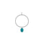 Bracciale Boule elastico con Charm Madonnina Miracolosa in Argento 925 e Smalto Turchese