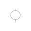 Bracciale Boule elastico con Charm Peperoncino Mini Portafortuna in Argento 925 e Smalto Rosa
