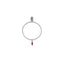 Bracciale Boule elastico con Charm Peperoncino Mini Portafortuna in Argento 925 e Smalto Rosso