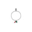 Bracciale Boule elastico con Charms Peperoncino Mini e Quadrifoglio Mini Portafortuna in Argento 925 e Smalti
