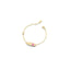 Bracciale Classico ovale bimba oro giallo e smalto rosa