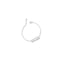 Bracciale Classico rettangolare bimbo oro bianco e diamantino