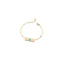 Bracciale Classico rettangolare bimbo oro giallo e smalto azzurro