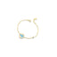 Bracciale Classico tondo bimbo oro giallo e smalto azzurro