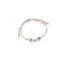 Bracciale Dadini bimba e bimba oro e argento cordino color corda