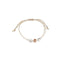 Bracciale Dadini bimba oro e argento cordino color corda