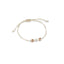 Bracciale Dadini bimbo e bimba oro e argento cordino color corda