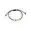 Bracciale Dadini bimbo e bimba oro e argento cordino nero