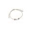 Bracciale Dadini bimbo e bimbo oro e argento cordino color corda