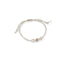 Bracciale Dadini bimbo oro e argento cordino color corda