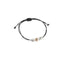 Bracciale Dadini bimbo oro e argento cordino nero