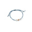 Bracciale Dadini bimbo oro e argento cordino turchese
