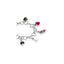 Bracciale Luxury con Charms Abruzzo in Argento 925 e Smalti