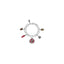 Bracciale Luxury con Charms Campania in Argento 925 e Smalti