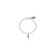 Bracciale Rolò Mini con Charm Peperoncino Mini Portafortuna in Argento 925 e Smalto Rosso