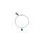 Bracciale Rolò Mini con Charm Quadrifoglio Mini Portafortuna in Argento 925 e Smalti