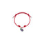 Bracciale in Cotone cerato con Charm Carciofo in Argento 925 e Smalti