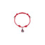Bracciale in Cotone cerato con Charm Cipolla di Tropea in Argento 925 e Smalti