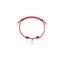 Bracciale in Cotone cerato con Charm Confetto in Argento 925 e Smalti
