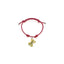 Bracciale in Cotone cerato con Charm Farfalla Pasta in Argento 925 e Smalti