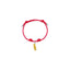 Bracciale in Cotone cerato con Charm Fusillo in Argento 925 e Smalti