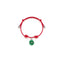 Bracciale in Cotone cerato con Charm Insalata in Argento 925 e Smalti