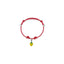 Bracciale in Cotone cerato con Charm Limone in Argento 925 e Smalti