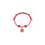 Bracciale in Cotone cerato con Charm Michetta in Argento 925 e Smalti